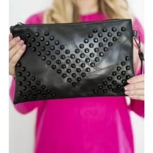 Black Vegan Clutch Bag